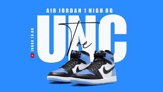 UNC TOE 2023 Air Jordan 1 Retro High OG DETAILED LOOK + RELEASE DATE