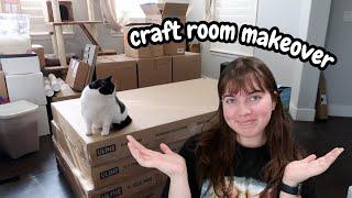 an absolute craft room MAKEOVER