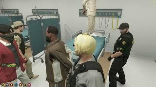 Marty Walks In Hospital MID SCENE GG ARRESTED (FUNNY) Gulag Gang | NoPixel GTA RP