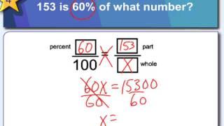 Finding the Whole Given the Part & Percent