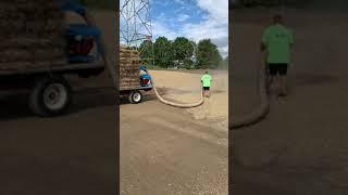 Blowing Straw with the Harper Straw Blower