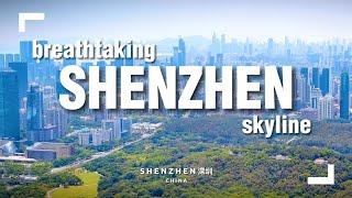 Amazing Skyline of Shenzhen from the Top of the Park