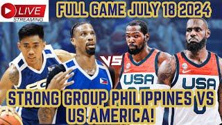 LIVE! STRONG GROUP PHILIPPINES VS USA! FULL GAME HIGHLIGHTS! ALLEY OOP DUNKS!