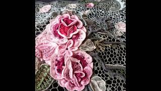 Имела счастье и возможность учиться на курсе Аси Вертен "Розы Эдема". #irishcrochetlace #назаказ