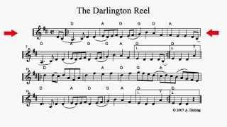 The Darlington Reel - playalong fiddle sheet music