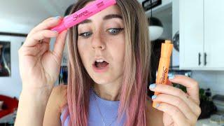 Testing Sharpie Highlighter on Synthetic Wigs: Best Wig Hack Ever?