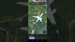 Found Plane Over Park on Google Maps #googlemaps #googleearth #geography #map #usa #plane