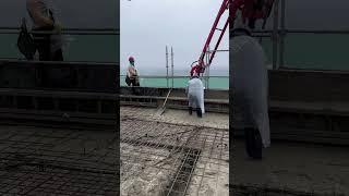 Top capping process of pouring concrete