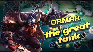 AOV : Ormar Gameplay || The most aggressive Tank Support || Ormar Best build || game highlights#aov