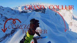 STEEPEST RUN IN LES 3 VALLEES | GRAND COULOIR + COULOIR TOURNIER