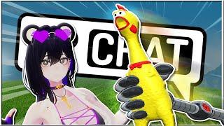 SCARING PEOPLE WITH A RUBBER CHICKEN - VRChat (Funny Moments)