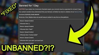 How To Get UNBANNED ON ROBLOX IN 2025 (BYPASS BAN) * appeal roblox ban* (ALL PLATFORMS)