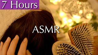 SLEEP NOW | 7 Hours Of Extremely Relaxing Hair Brushing | No Talking