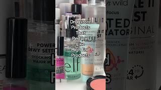 Drugstore products that perform like high end products #makeupreview