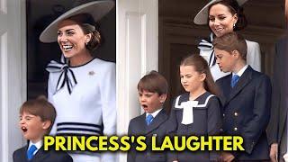 Prince Louis's Cheeky Antics Leave Catherine In Tears of Laughter At Trooping the Colour