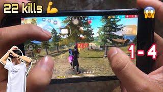 Free Fire 1-4 22 kills  Headshot 99%  MMFF iPhone 8 Plus ️ Handcam Highlights 