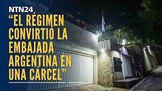 “El régimen venezolano ha convertido la embajada de Argentina en una cárcel”: Carlos Blanco