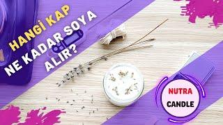 Ev Yapımı Soya Mum - Hangi Kap Ne Kadar Soya Alır - Mum Miktarı Hesaplama #candlemakingathome