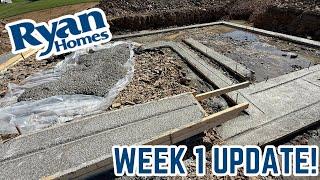 Week 1: Ryan Homes New Construction Home Process - Cedar Model with a Basement / Cypress