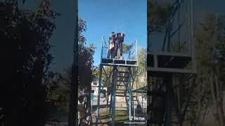 A experience of zip line of 400m from military college murree in paf base lower topa