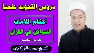 دروس التجويد علميا // أحكام اللامات السواكن في القرآن // الشيخ رجب البركاوي