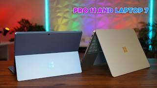 Surface Pro 11 vs Surface Laptop 7 Review & Comparison