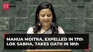 Mahua Moitra, expelled in 17th Lok Sabha, takes oath as MP in 18th