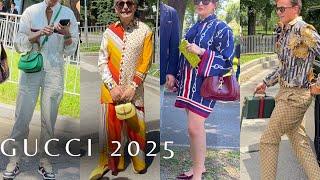 GUCCI MEANSWEAR SPRING SUMMER 2025 | ITALIAN STREET STYLE DURING MILAN FASHION WEEK