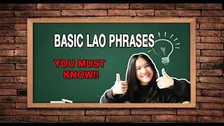 Learning BASIC Lao Phrases EP1. #learning #lao | Julie Savina