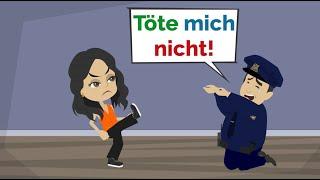 Deutsch Lernen | Nora zerstört Polizist BOB | ENG SUBS