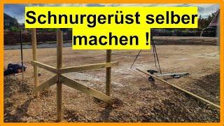 Schnurgerüst selbst aufstellen DIY (#04)