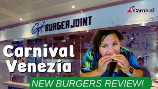 CARNIVAL VENEZIA: Guy’s Burgers are not what I was expecting!