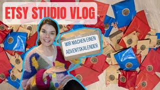 Wir machen und verpacken einen Adventskalender | Etsy Small Business Vlog