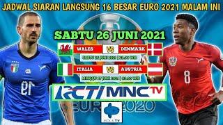 Jadwal siaran langsung euro 2021 malam ini | babak 16 besar | Italia vs austria