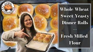 Easy Dinner Rolls - Fresh Milled Flour - Restaurant Quality Tip!