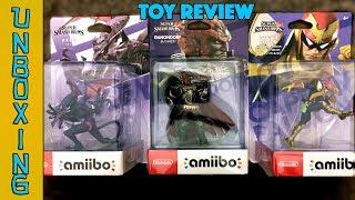 UNBOXING! Nintendo amiibo - Super Smash Bros. Ultimate - Ridley, Captain Falcon, Ganondorf