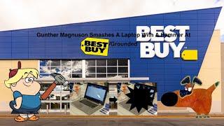 Gunther Magnuson Smashes A Laptop With A Hammer At Best Buy/Grounded