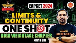 Limits & Continuity - One Shot | High Weightage Chapter | EAPCET 2024 | Inter Maths | Kiran Sir