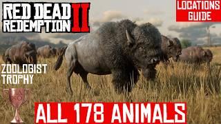 ALL 178 Animals Locations Guide | Red Dead Redemption 2 | Zoologist Trophy