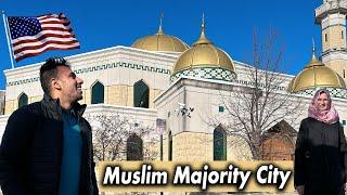 Visiting the Biggest Mosque of USA ! (Muslim Majority City)