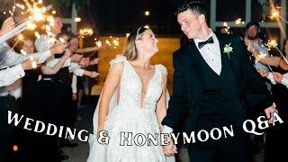 Wedding & Greece Honeymoon Q&A || Wedding Regrets & How We Booked Our Greece Trip