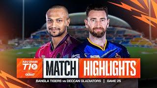 2024 Abu Dhabi T10 I Match 25 Highlights: Deccan Gladiators vs Bangla Tigers | Season 8