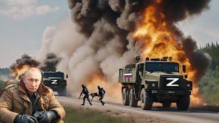 Today! Hundreds of Russian Armored Convoys Bombarded by US and Ukrainian Troops on the Border-ARMA 3