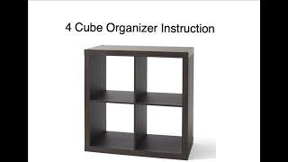 Better Homes & Gardens 4-Cube Organizer Guided Assembly