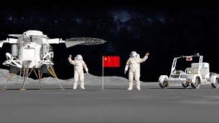 China's crewed moon mission rover and lander revealed in animation