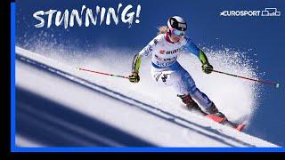 A Day FILLED With Drama in Mixed Team Slalom | Alpine World Ski Championships Highlights | Eurosport