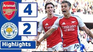 ARSENAL VS LEICESTER CITY ( 4 2 ) | HIGHLIGHTS | PREMIER LEAGUE