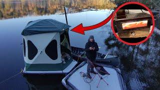 Floating HOT Tent  with WOOD STOVE