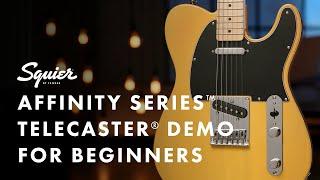 Squier Affinity Telecaster Demo For Beginners | Fender