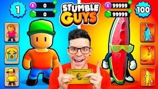 Gasté 500€ en Mejorar sus Cuentas de Stumble Guys!